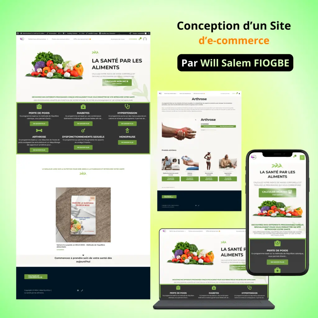 Image de site ecommerce par will salem : site ecommerce site ecommerce avec wordpress et woocommerce